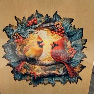 Woodbests 3D Northern Cardinal Creative Wooden Jigsaw Puzzle 275 Pieces Large